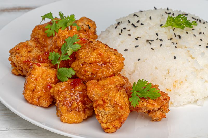 Fresh garden salad bowl served alongside our wings
